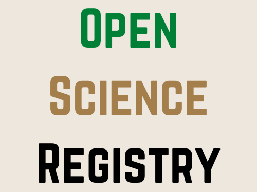 Open Science Rewards and Incentives Registry